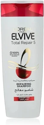 ⁦شامبو لوريال باريس إلفيف كلي توتال ريبير 5 لمعالجة شاملة واستعادة حيوية الشعر - 400 مل⁩ - الصورة ⁦2⁩