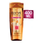 ⁦شامبو لوريال باريس إلفيف الزيت الاستثنائي لتغذية عميقة ولمعان ساحر - 400 مل⁩ - الصورة ⁦2⁩