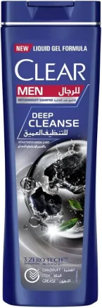⁦شامبو كلير للرجل بالتنظيف العميق بالفحم النشط والنعناع لعناية فائقة - 200 مل⁩ - الصورة ⁦3⁩