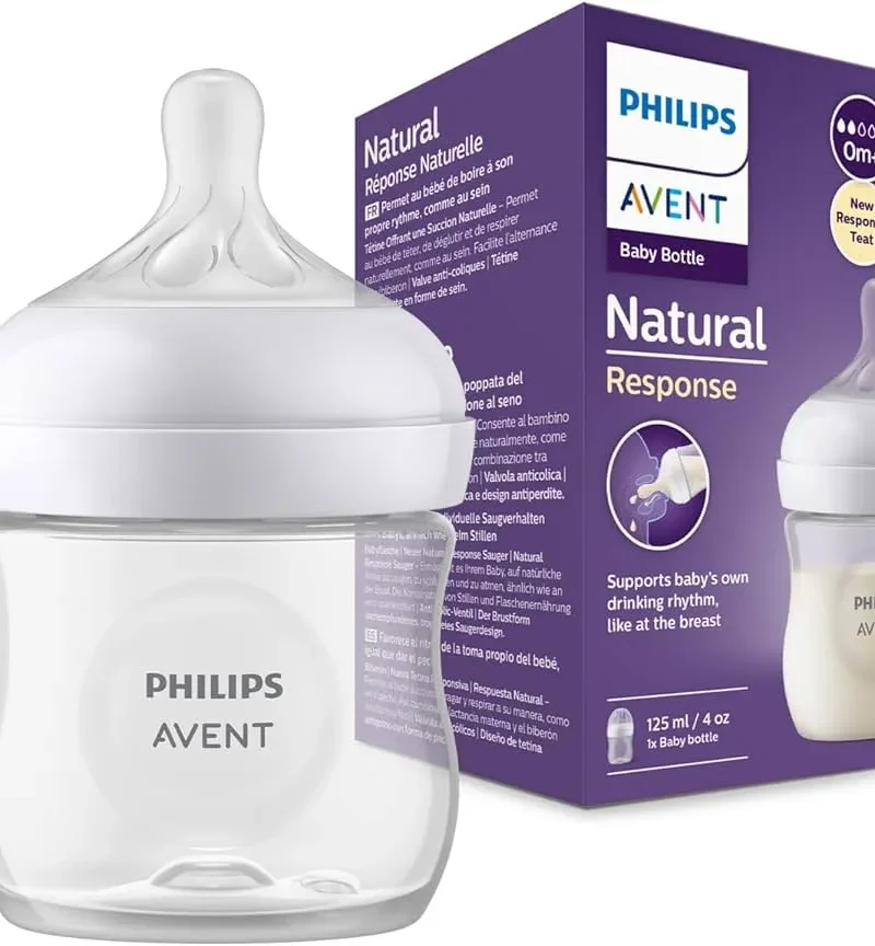 رضّاعة فيليبس أفنت ناتشورال ريسبونس للأطفال – 125 مل لتغذية طبيعية ومريحة