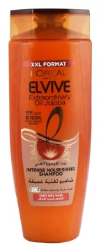 ⁦شامبو لوريال باريس الفيف الزيت الاستثنائي بخلاصة الجوجوبا لتغذية مكثفة وفائقة - 600 مل⁩ - الصورة ⁦3⁩