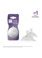 ⁦عبوة حلمات رضاعة فيليبس أفنت Natural Response – تدفق 3 للأطفال من عمر شهر فما فوق⁩ - الصورة ⁦2⁩