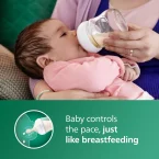 ⁦رضّاعة فيليبس أفنت ناتشورال الزجاجية بسعة 120 مل للأطفال زجاج – تغذية آمنة وطبيعية⁩ - الصورة ⁦3⁩