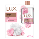 غسول جسم لوكس سوفت روز مع ليفة لترطيب ونعومة فائقة - 250 مل
