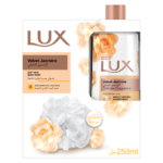 غسول جسم لوكس فلفت ياسمين مع ليفة لبشرة ناعمة وعطر فاخر - 250 مل