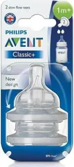 ⁦عبوة مزدوجة حلمات رضاعة فيليبس أفنت Classic+ مضادة للمغص – للأطفال من عمر شهر فما فوق⁩ - الصورة ⁦3⁩
