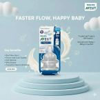 ⁦عبوة مزدوجة حلمات رضاعة فيليبس أفنت Classic+ ضد المغص – تدفق سريع للأطفال من عمر 6 أشهر⁩ - الصورة ⁦3⁩