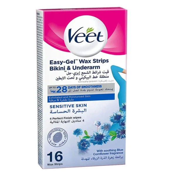 فيت شرائح شمعية جل للبشرة الحساسة – إزالة الشعر وترطيب البشرة