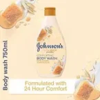 ⁦جونسون صابون سائل سموذي راحة مع خلاصة اللبن والعسل والشوفان - 250 مل⁩ - الصورة ⁦3⁩