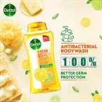 ⁦ ديتول، سائل استحمام، منعش بالليمون وزهر البرتقال مع ليفة - 250 مل⁩ - الصورة ⁦2⁩