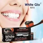 ⁦وايت جلو معجون أسنان بالفحم النشط يزيل التصبغات + فرشة اسنان بالفحم مجانا - 150 جم⁩ - الصورة ⁦3⁩
