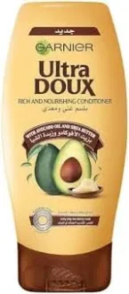 ⁦بلسم غارنييه الترا دو بزيت الأفوكادو وزبدة الشيا لتغذية وترميم الشعر شديد الجفاف - 400 مل⁩ - الصورة ⁦3⁩