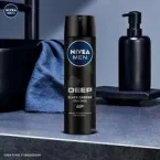 ⁦نيفيا مزيل عرق بخاخ ديب بلاك كاربون دارك وود رجالي حماية قوية برائحة خشبية فاخرة - 150 مل⁩ - الصورة ⁦3⁩