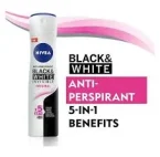 ⁦نيفيا، مزيل عرق للنساء، بخاخ، بلاك اند وايت انفيزيبل كلير  150مل⁩ - الصورة ⁦2⁩