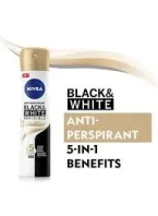 ⁦نيفيا، مزيل عرق للنساء، بخاخ، بلاك اند وايت انفيزيبل سيلكي سموث - 150 مل⁩ - الصورة ⁦2⁩