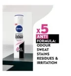 ⁦نيفيا، مزيل عرق للنساء، بخاخ، بلاك اند وايت انفيزيبل كلير 150 مل⁩ - الصورة ⁦2⁩