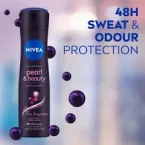 ⁦نيفيا، مزيل عرق، بخاخ، بيرل اند بيوتي ، اللؤلؤة السوداء والزيوت العطرية  150 مل⁩ - الصورة ⁦3⁩