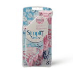 ماكينة حلاقة جيلت سيمبلي فينوس 3 للنساء عبوة 8 قطع