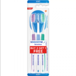 فرشاة أسنان سنسوداين للأسنان الحساسة واللثة - 3 قطع