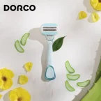 ⁦ماكينة حلاقة دوركو شاي 3 كريمي للنساء لحلاقة ناعمة ومرطبة⁩ - الصورة ⁦3⁩