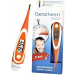 مقياس حرارة رقمي جيراثيرم مع مستشعر ذهبي مقاوم للحساسية للأطفال والكبار