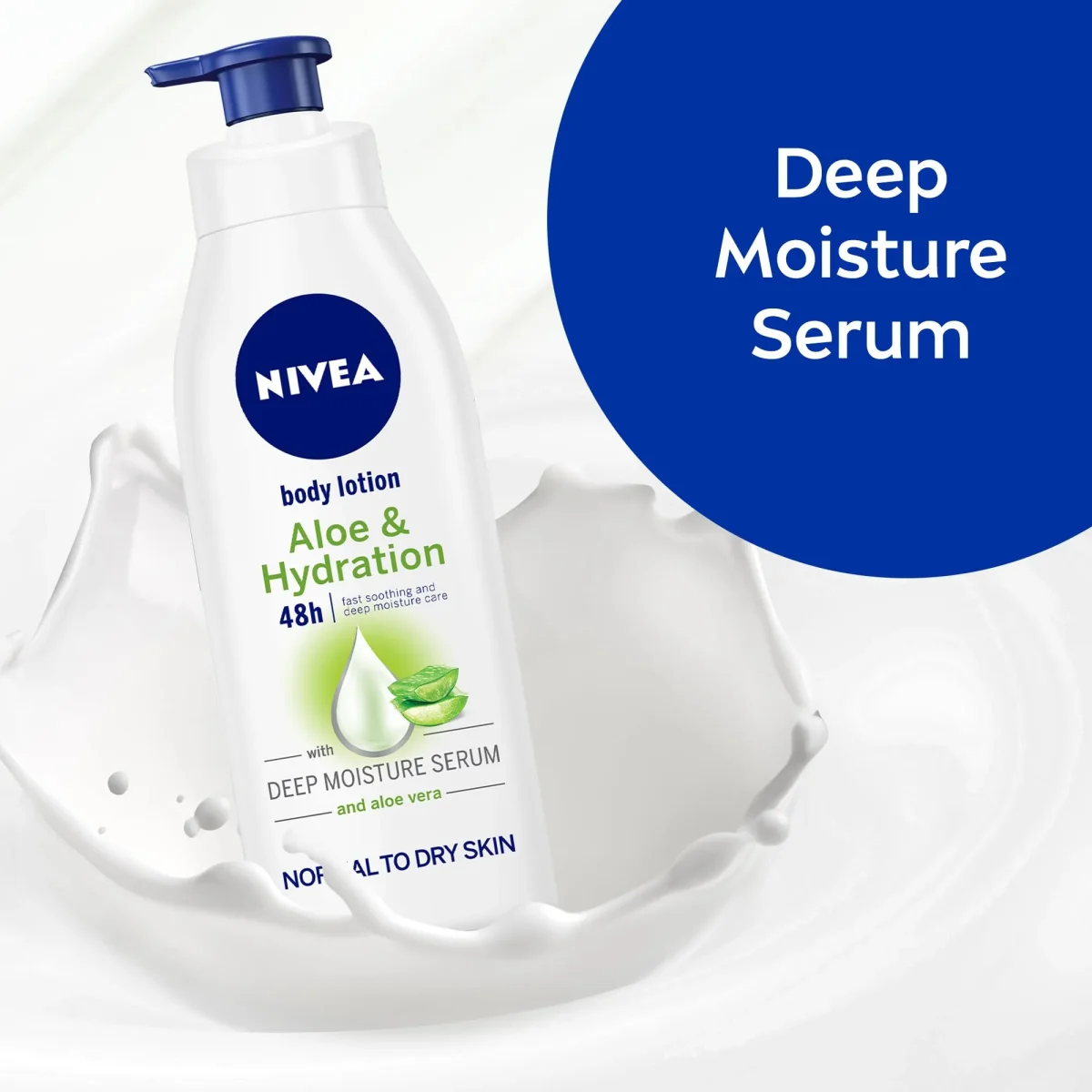 ⁦لوشن نيفيا بالألوفيرا والترطيب المنعش للعناية اليومية بالبشرة - 400 مل⁩ - الصورة ⁦2⁩