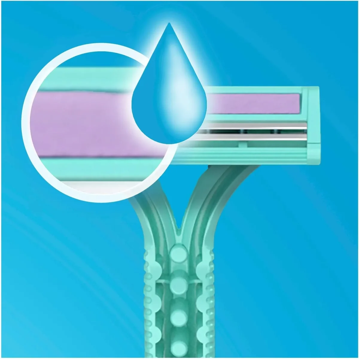 ⁦ماكينة حلاقة جيلت سيمبلي فينوس 2 شفرات للنساء عبوة 12 قطعة⁩ - الصورة ⁦2⁩