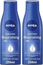 ⁦لوشن نيفيا المغذي للجسم بزيت اللوز لترطيب عميق وحماية تدوم طويلا - 250 مل⁩ - الصورة ⁦2⁩