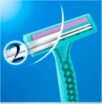 ⁦ماكينة حلاقة جيلت سيمبلي فينوس 2 شفرات للنساء عبوة 12 قطعة⁩ - الصورة ⁦3⁩