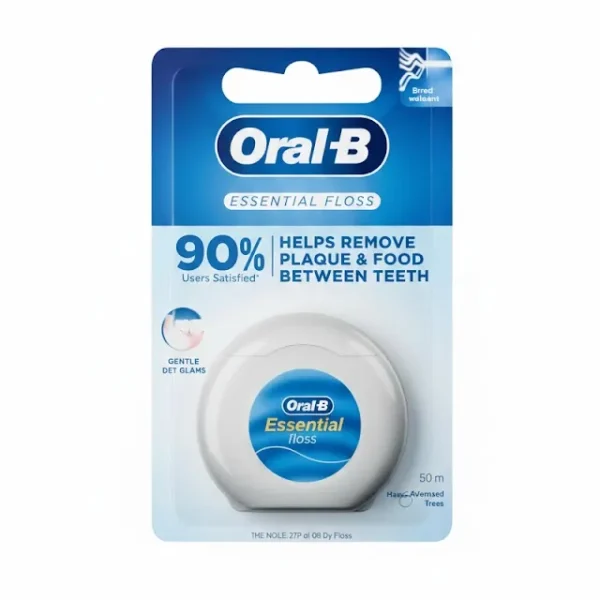 خيط أسنان أورال-بي الأساسي لتنظيف فعال بين الأسنان - 50 متر