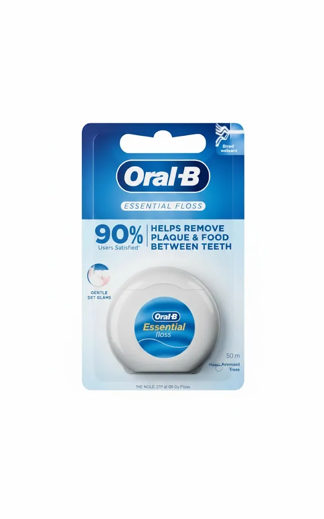 خيط أسنان أورال-بي الأساسي لتنظيف فعال بين الأسنان - 50 متر