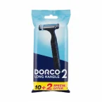 ماكينة حلاقة دوركو 2 طويلة المقبض للرجال عبوة 12 قطعة