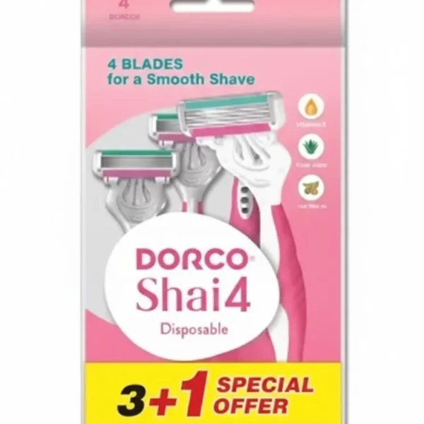 ماكينة حلاقة دوركو شاي للنساء عبوة متعددة - 4 قطع