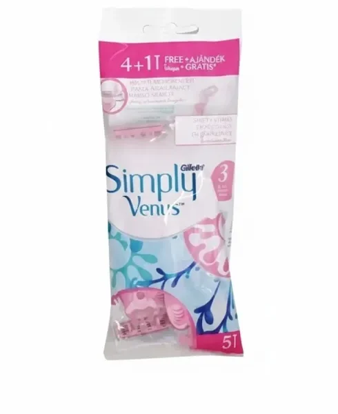 شفرات جيليت سيمبلي فينوس من سمبلي - 5 قطع