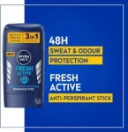 ⁦نيڤيا فريش أكتيف – مزيل عرق للرجال حماية 48 ساعة - 50 مل⁩ - الصورة ⁦2⁩