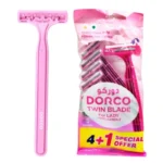 ماكينة حلاقة دوركو توين بليد ليدي للنساء عبوة 5 قطع (4 + 1 مجاناً)