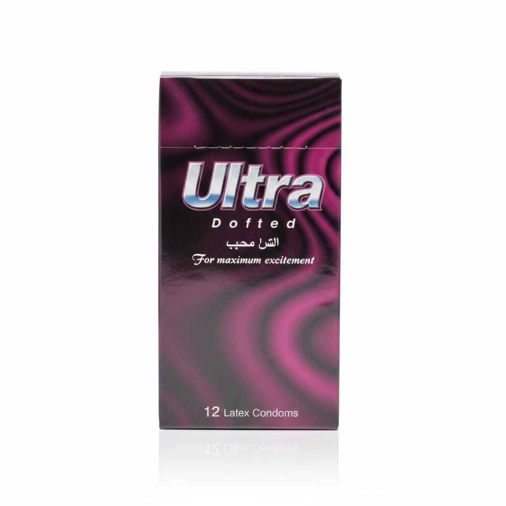 واقي ذكر الترا (Ultra) منقط – عبوة 12 قطعة لزيادة الإثارة والمتعة