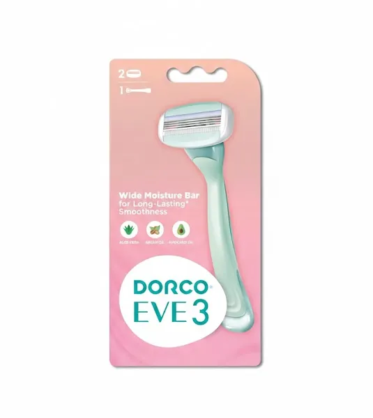 ماكينة حلاقة دوركو شاي 3 كريمي للنساء لحلاقة ناعمة ومرطبة