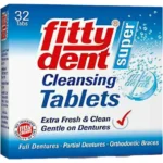 فيتي دينت أقراص تنظيف أطقم الأسنان وأجهزة التقويم - 32 قرص