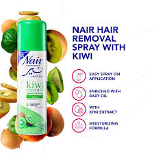 نير سبراي إزالة الشعر بالكيوي وزيت الأطفال – نعومة فورية - 200 مل