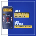 ⁦نيڤيا دراي إمباكت – مزيل عرق للرجال حماية 48 ساعة - 50 مل⁩ - الصورة ⁦2⁩