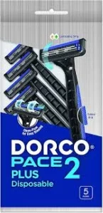 ⁦ماكينة حلاقة دوركو بيس 2 بلس المحمولة للرجال - عبوة 5 قطع⁩ - الصورة ⁦3⁩