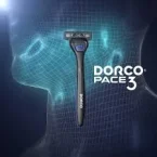 ⁦ماكينة حلاقة دوركو بيس 3 للرجال لحلاقة دقيقة وراحة قصوى للبشرة - 3 شفرات - قطعة واحدة⁩ - الصورة ⁦2⁩