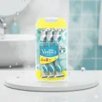 ⁦ماكينة حلاقة جيلت فينوس 3 الحساسة للنساء عبوة 6 قطع⁩ - الصورة ⁦2⁩