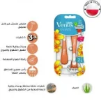 ⁦ماكينة حلاقة جيلت فينوس ريفييرا للنساء عبوة متعددة- 2 قطع⁩ - الصورة ⁦3⁩