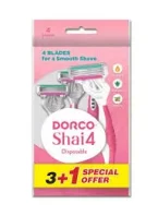 ⁦ماكينة حلاقة دوركو شاي للنساء عبوة متعددة - 4 قطع⁩ - الصورة ⁦2⁩