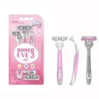 ⁦ماكينة حلاقة دوركو ايف 3 فيت للنساء بحلاقة ناعمة وعناية فائقة بالبشرة الحساسة - 4 قطع⁩ - الصورة ⁦3⁩