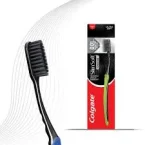 ⁦فرشاة أسنان كولجيت دبل أكشن بالفحم متوسطة - 1 قطعة⁩ - الصورة ⁦2⁩