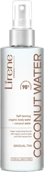 ⁦ليرين سيلف تانينج ماء جوز الهند المرطب لتسمير الجسم بلمسة طبيعية ساحرة - 200 مل⁩ - الصورة ⁦3⁩