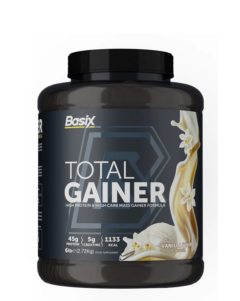 بيزكس توتال جينر 6 باوند – مكمل غذائي لزيادة الوزن وبناء العضلات